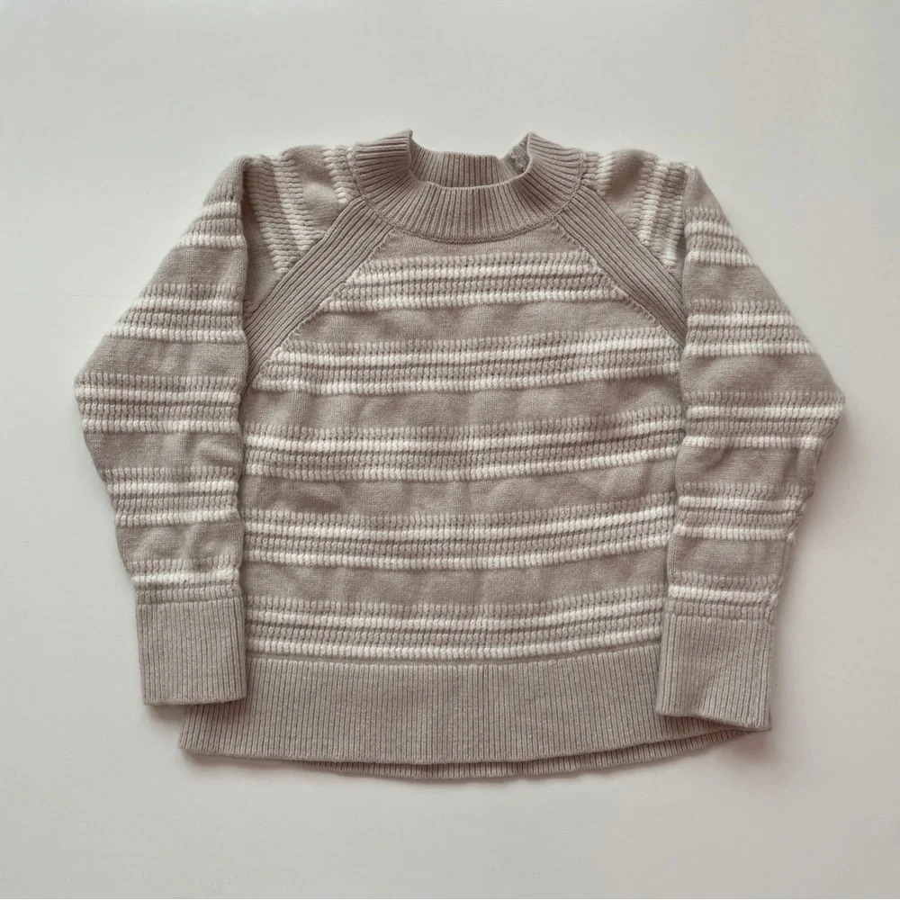 Club Monaco Striped Raglan Wool Knit Crewneck Sweater Size Small - Picture 5 of 14